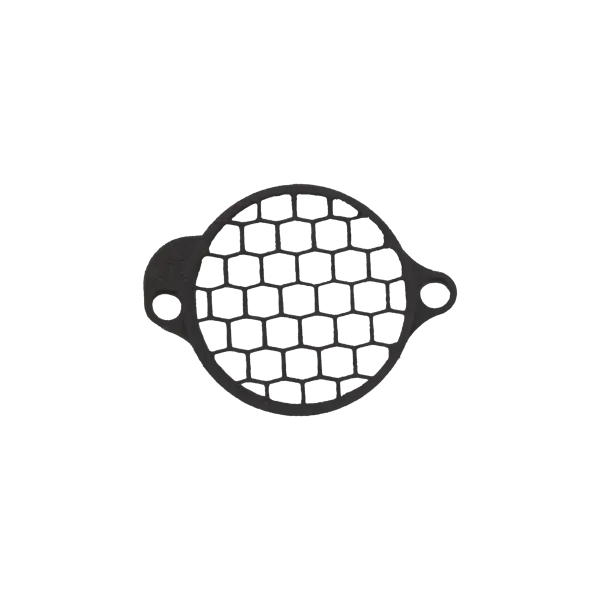 KILLFLASH Lampe 30mm Killflash lampe en niz d'abeille hexagonale de couleur noir en impression 3D MJF