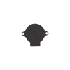 Casquette de protection pour lampe en niz d'abeille hexagonale de couleur noir en impression 3D MJF
