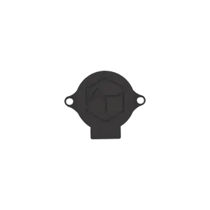 Casquette de protection pour lampe en niz d'abeille hexagonale de couleur noir en impression 3D MJF