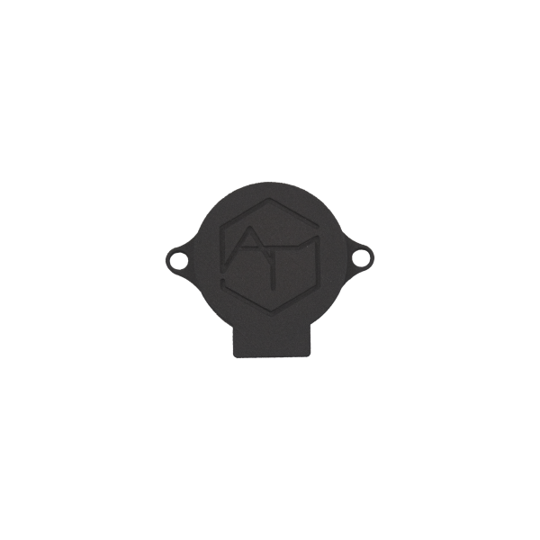Casquette de protection pour lampe en niz d'abeille hexagonale de couleur noir en impression 3D MJF